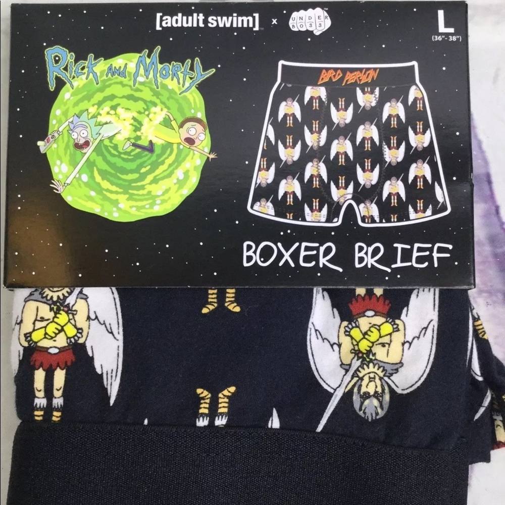 Rick and Morty Bird Person Boxer Brief Underwear L